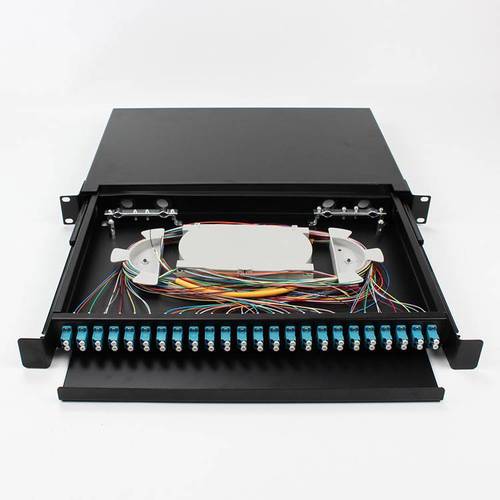 4u96口光缆终端盒抽拉式机架式96芯144芯光纤配线架